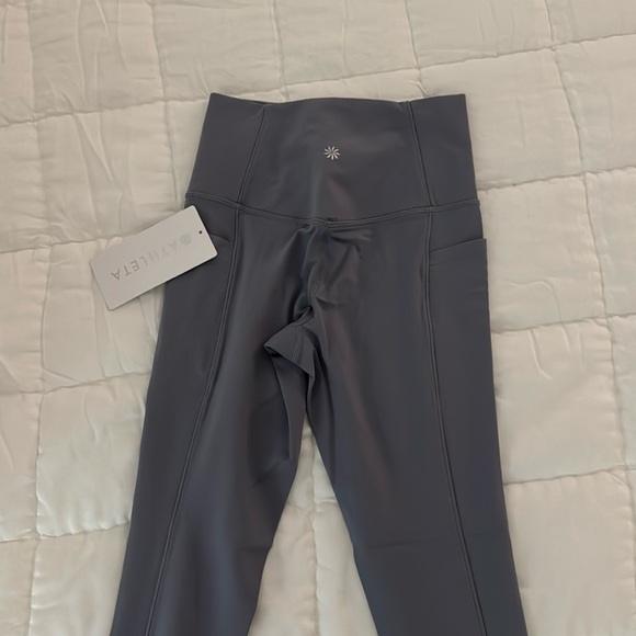 Athleta Salutation Stash 7/8 Leggings Storm Cloud - Picture 2 of 3